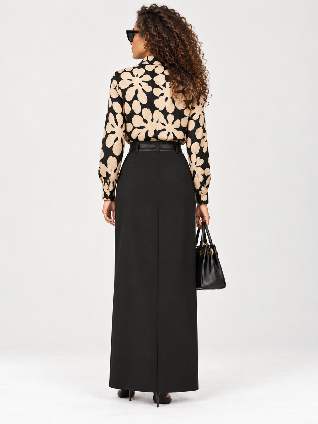 Oversized Relaxed Fit Cotton Blend Longline Shirt