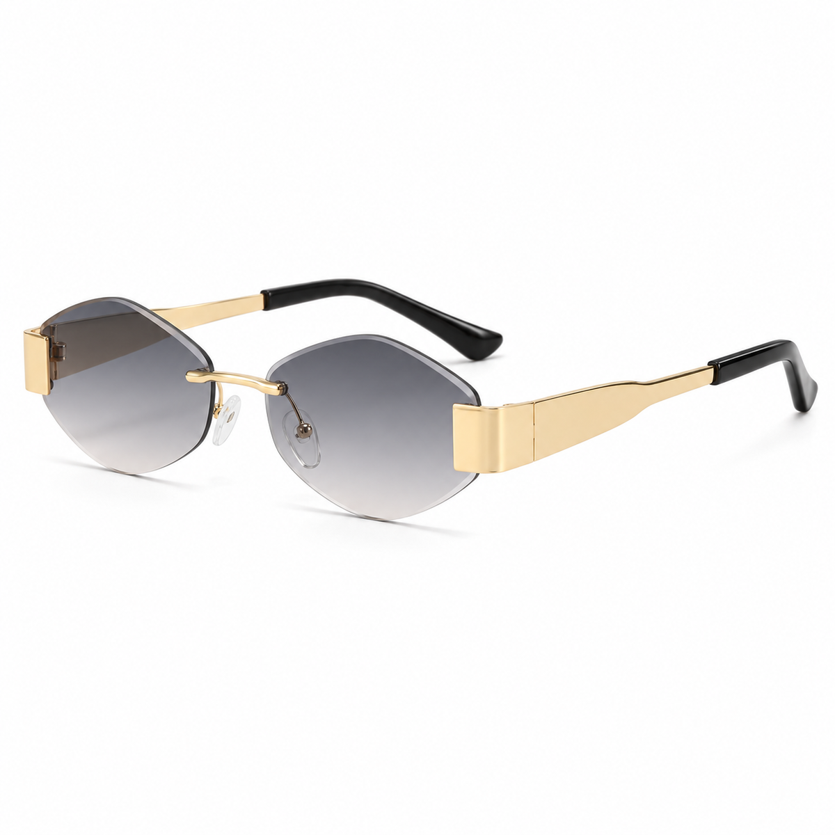 Rhombus Frameless Polygon Sunglasses – product view 3 | AVRENDI