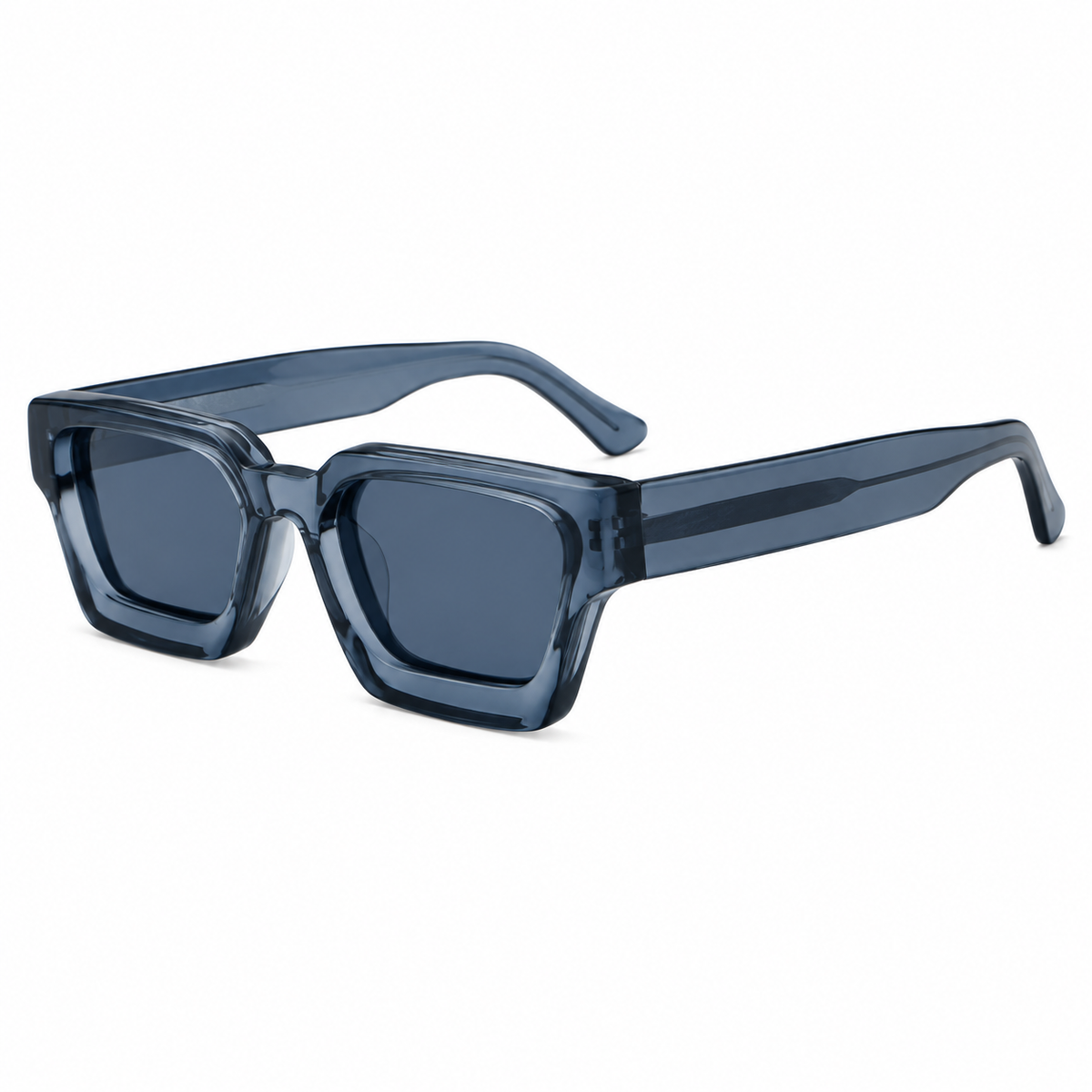 Chunky Square Thick-Frame Sunglasses – product view 4 | AVRENDI