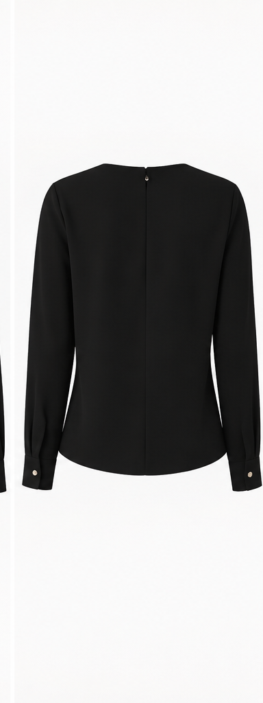 Asymmetric Draped Satin Blouse – Elegant Occasion Top