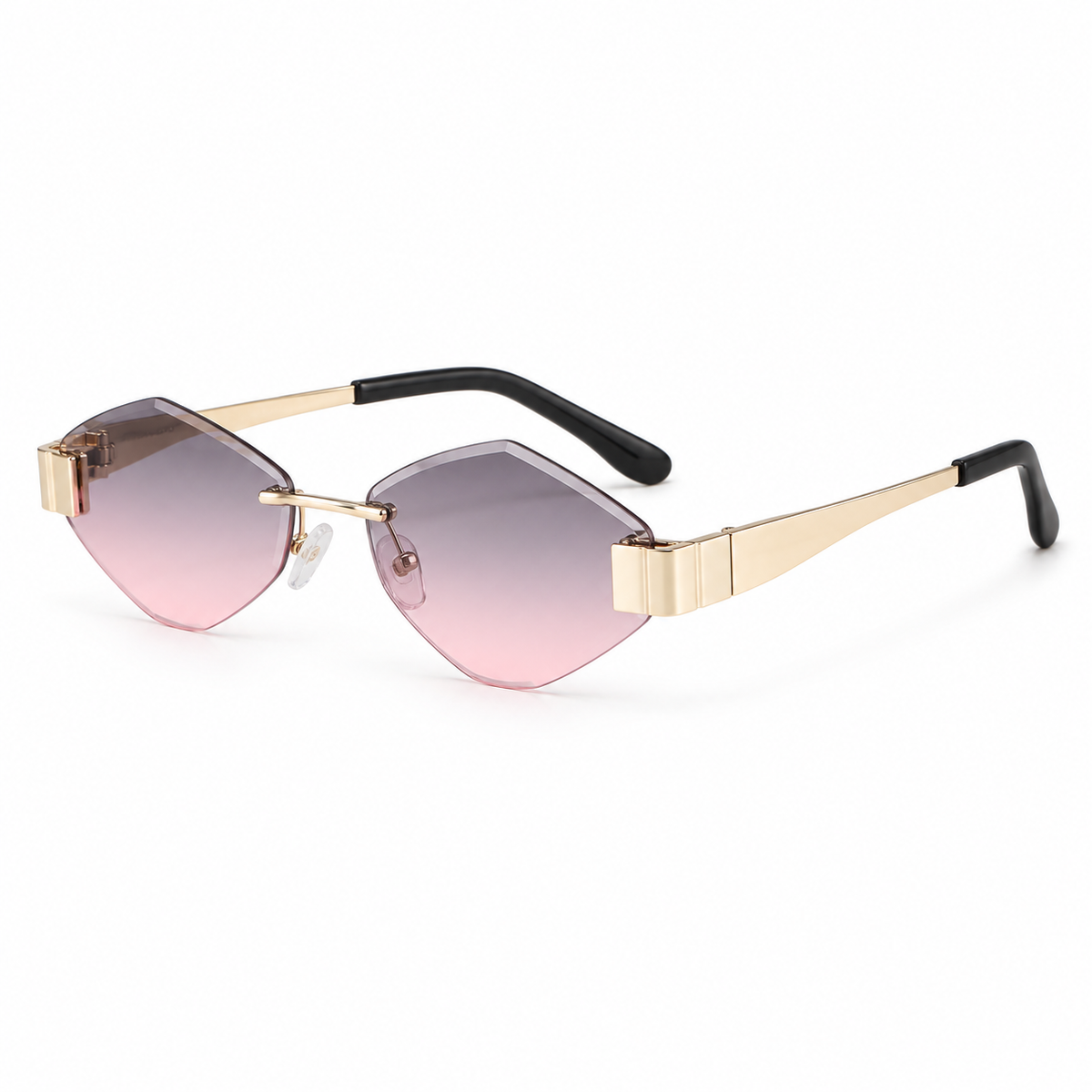 Rhombus Frameless Polygon Sunglasses – product view 4 | AVRENDI