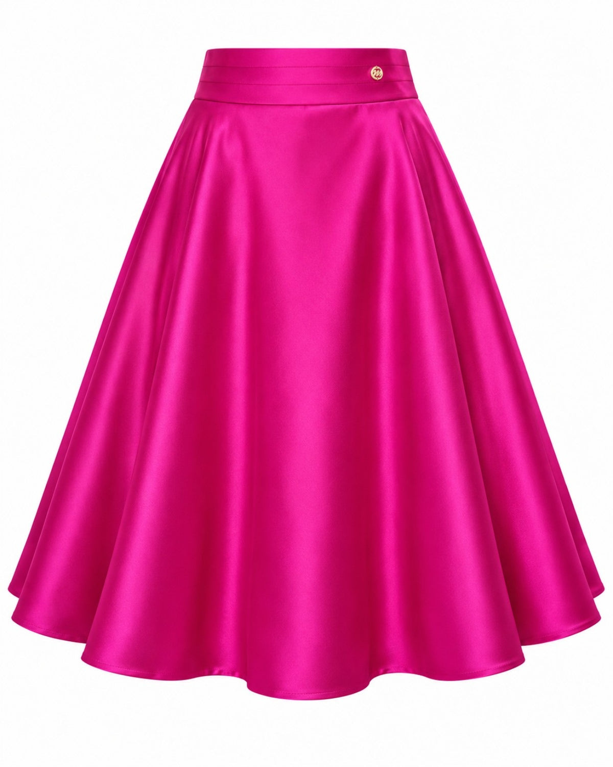 Flared Taffeta Skirt