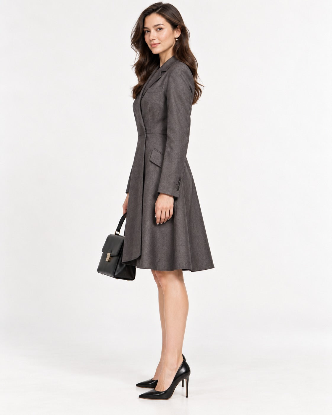 Robe portefeuille style blazer