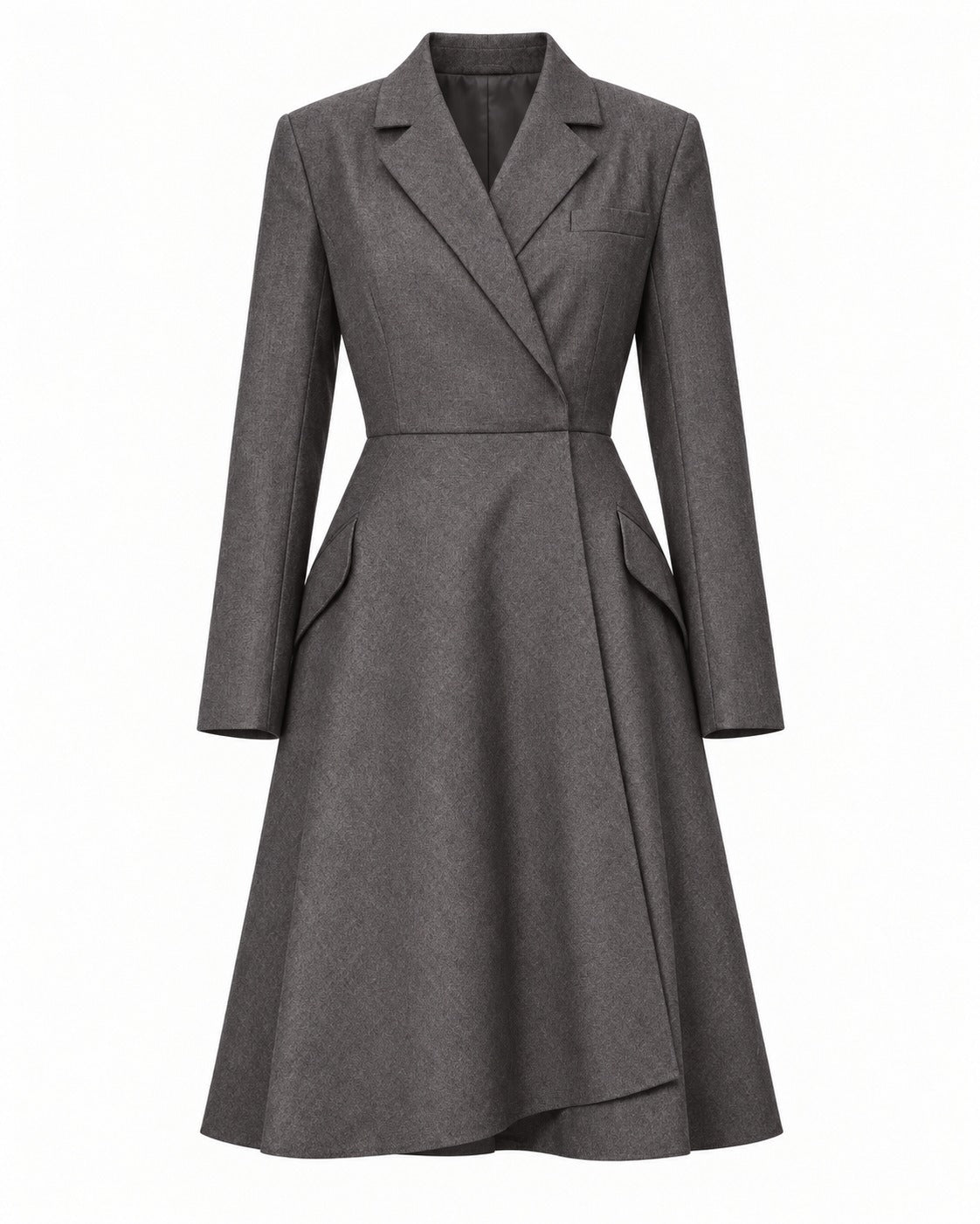 Blazer-Style Wrap Dress
