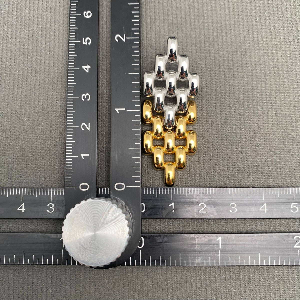 Two Tone Geometric 18K Gold-Plated Stainless Steel Earrings | AVRENDI