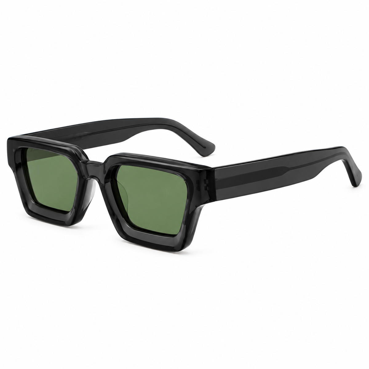 Chunky Square Thick-Frame Sunglasses – product view 3 | AVRENDI
