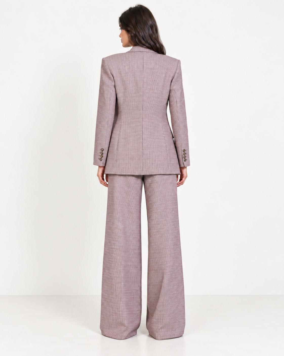 Micro-Check Tailored Blazer