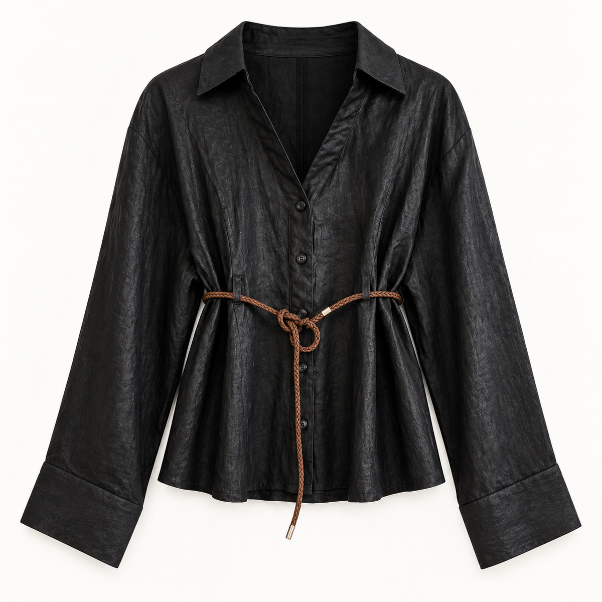 Chemise en viscose à ceinture