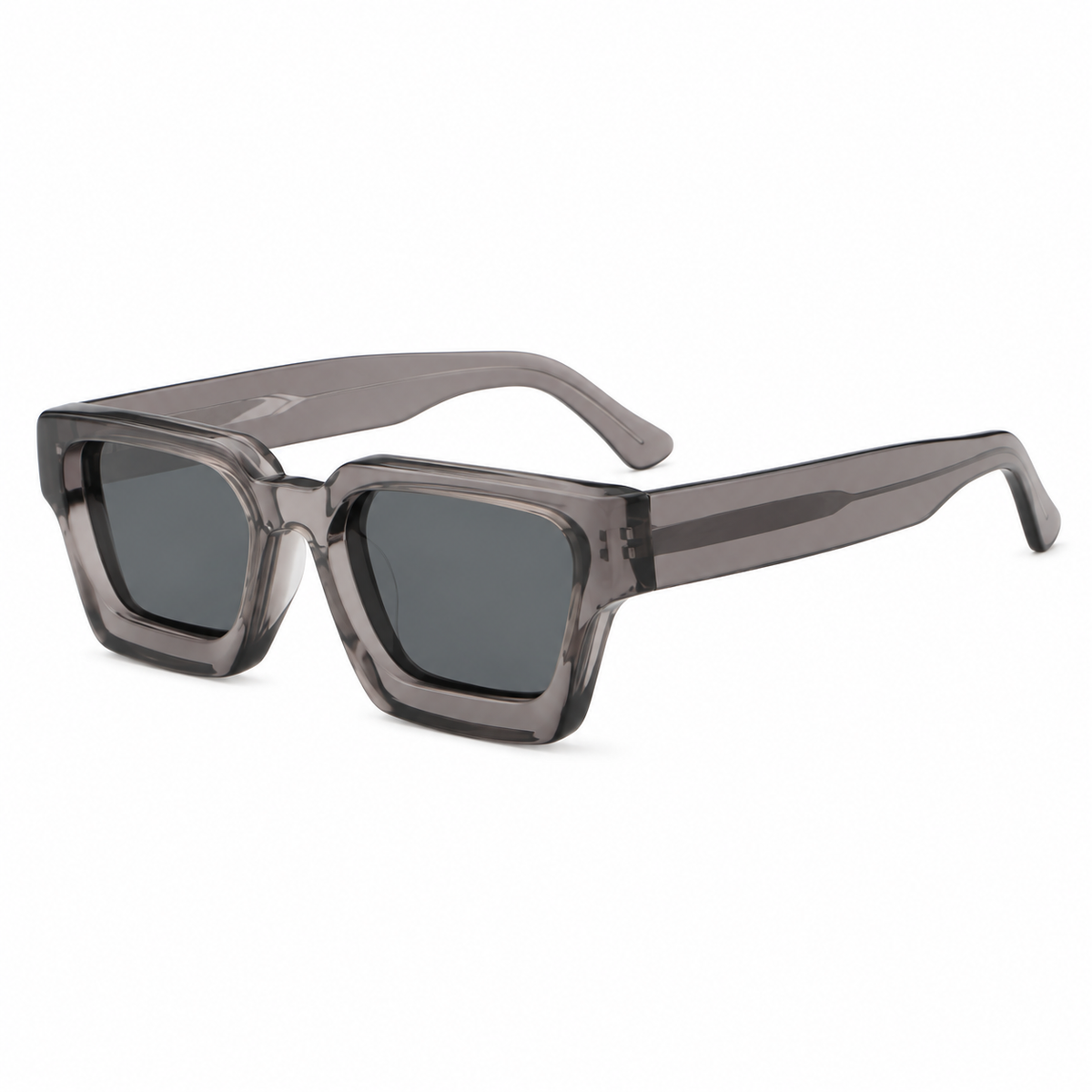 Chunky Square Thick-Frame Sunglasses – product view 2 | AVRENDI