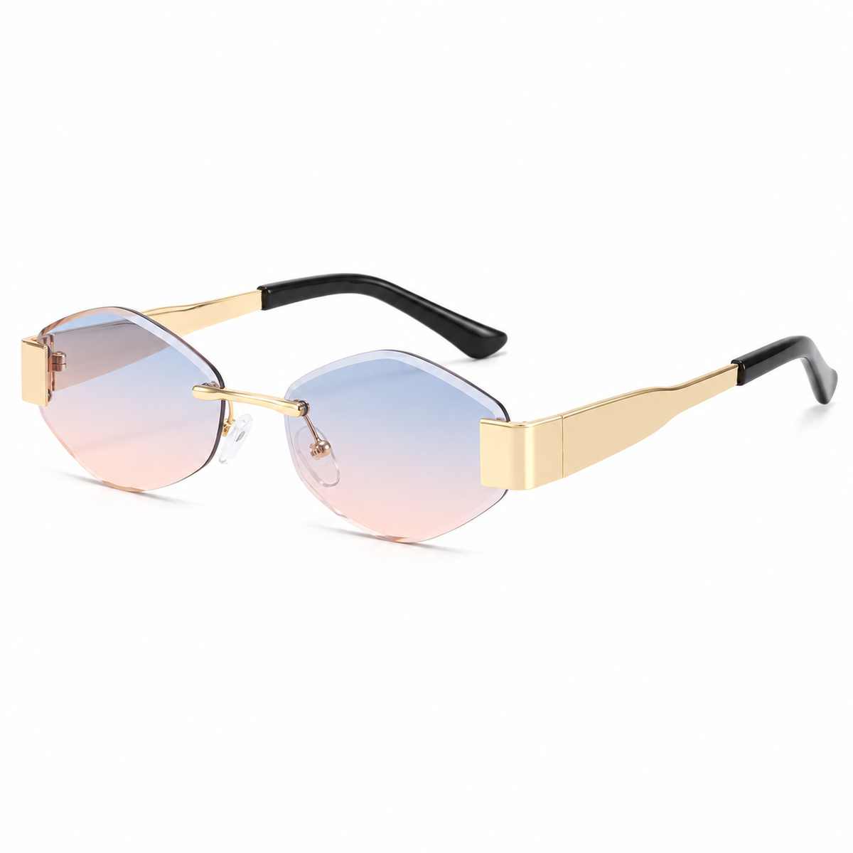 Rhombus Frameless Polygon Sunglasses – product view 7 | AVRENDI