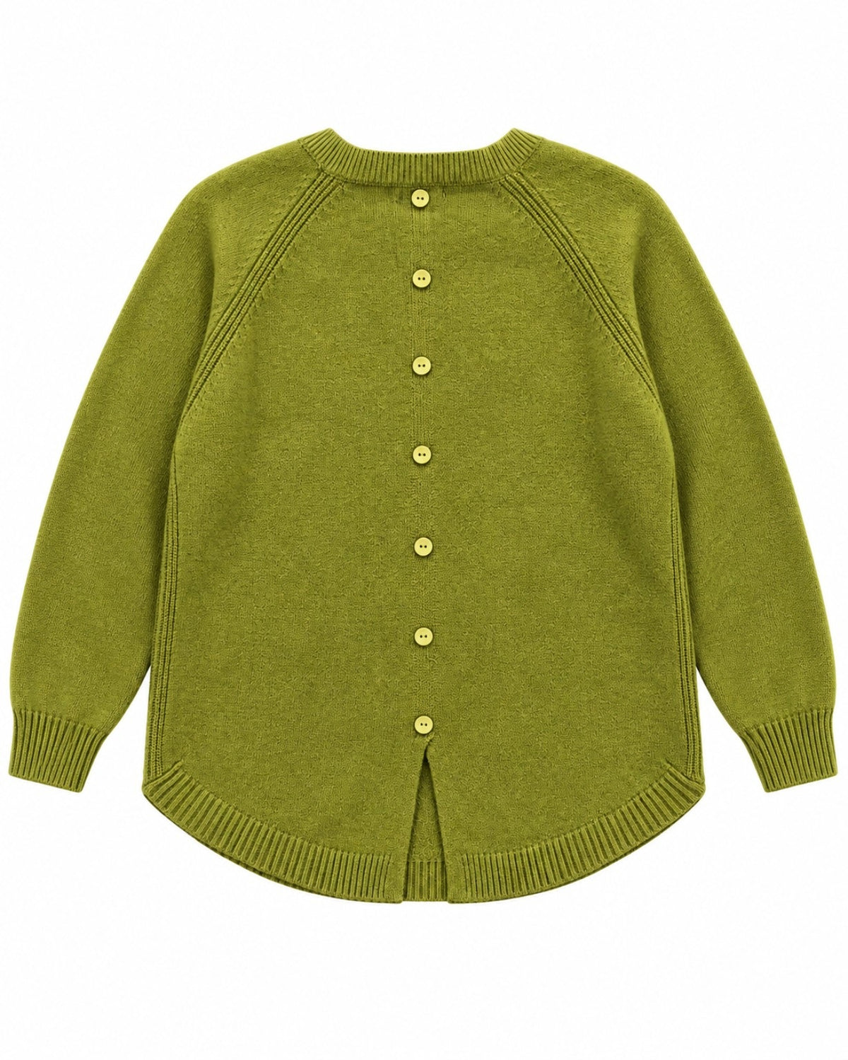 Pull à manches longues avec fermeture boutonnée au dos